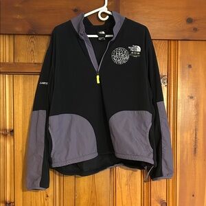 The North Face Black and Purple Quarter-Zip Jacket